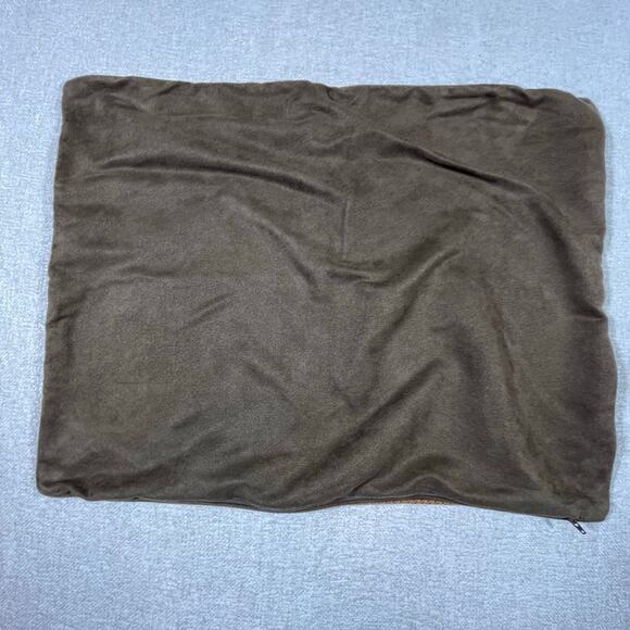 Peacock Alley Set of 2 Red Brown Houndstooth 100% Cotton Standard Pillow Covers - Picture 3 of 8